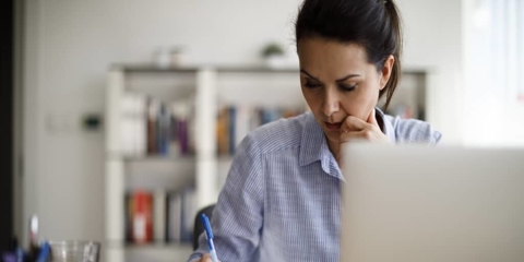 a person working on a laptop